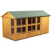 Power 14x6 Apex Combined Potting Shed with 4ft Storage Section